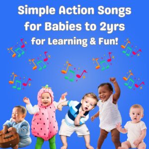 Album cover for Kath Bee's album Simple Action Songs for Babies to 2 Yrs.